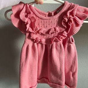 Janie and Jack sweater knit dress pink